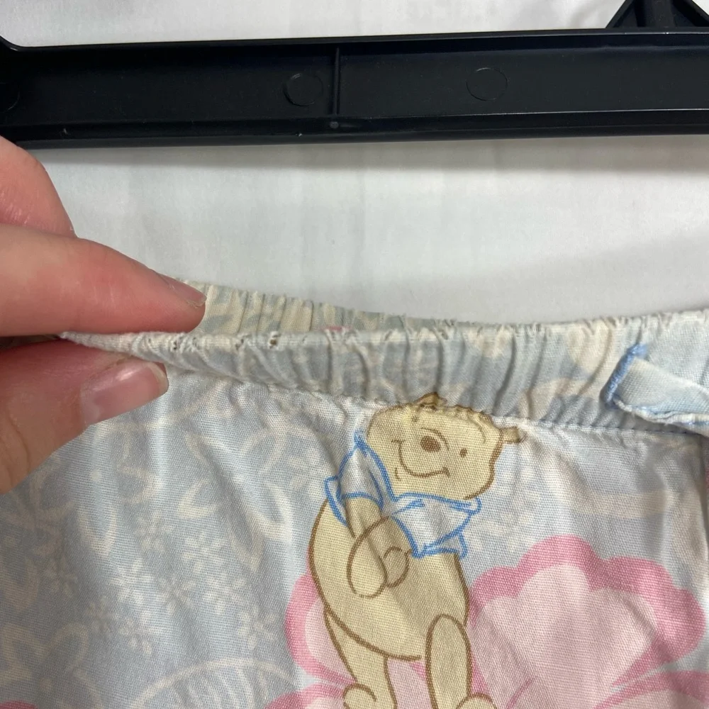 Disney women’s Winnie the Pooh light blue drawstring‎ pajama shorts 100% cotton - Picture 5 of 9